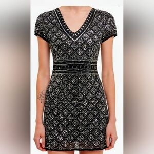 Endless rose: jewel embellished mini DRESS SIZE LARGE